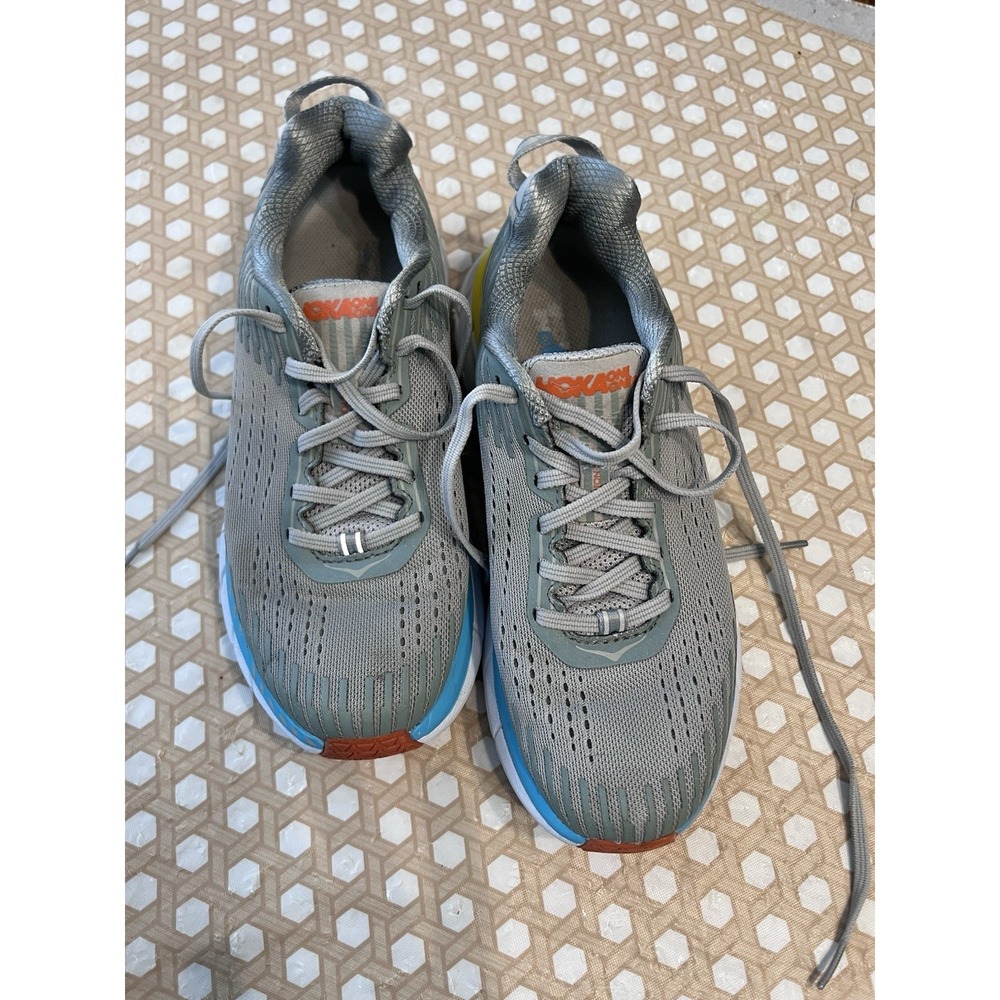 Hoka One One Clifton‎ 5 Shoes Womens Size 7.5 Gray Running Sneakers 1093756 VBWI